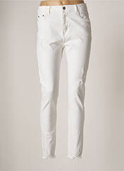 Jeans coupe slim blanc DENIM pour femme seconde vue