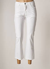 Pantalon 7/8 blanc MADE IN ITALY pour femme seconde vue