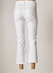 Pantalon 7/8 blanc MADE IN ITALY pour femme seconde vue