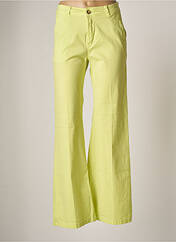 Pantalon chino vert MADE IN ITALY pour femme seconde vue