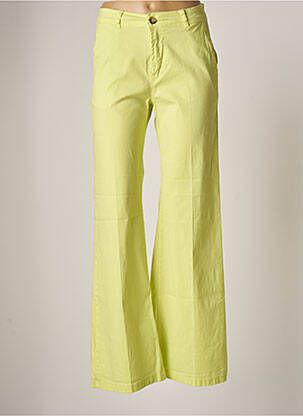 Pantalon chino vert MADE IN ITALY pour femme