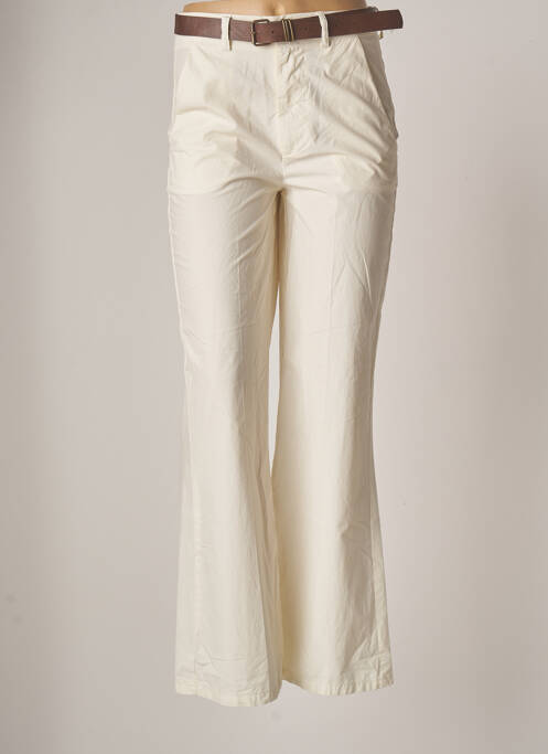 Pantalon flare taille normale taille normale beige TENSIONE IN femme