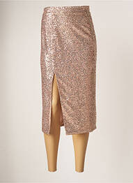Jupe longue fermeture zippée au dos rose MOTEL femme