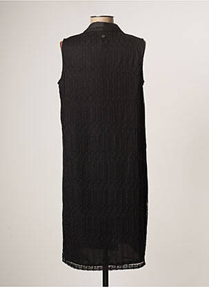 Robe mi-longue sans manche sans manche noir TENSIONE IN femme