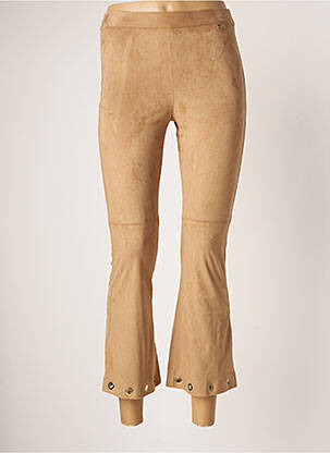 Pantalon 7/8 stretch taille normale beige MOTEL femme