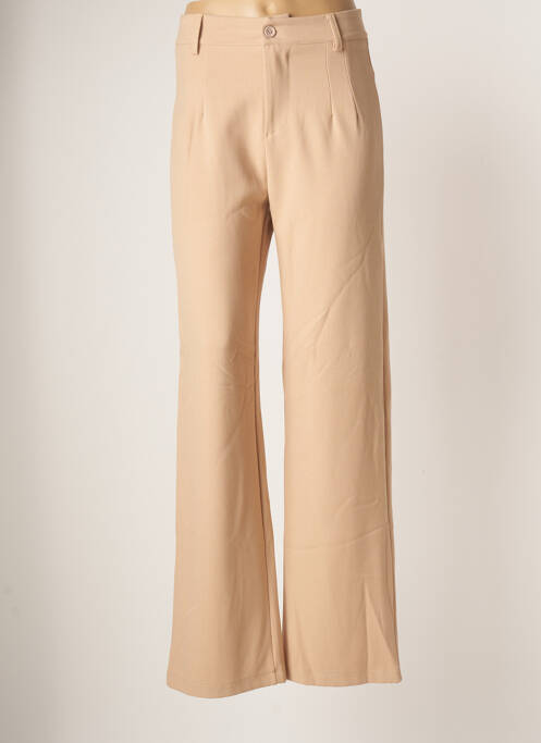 Pantalon large beige LUMINA pour femme