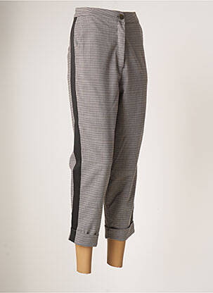 Pantacourt coupe droite taille normale gris TENSIONE IN femme