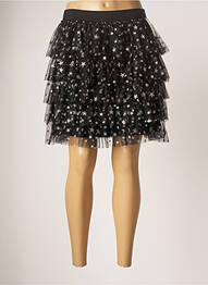 Jupe mi-longue doublure textile noir TENSIONE IN femme