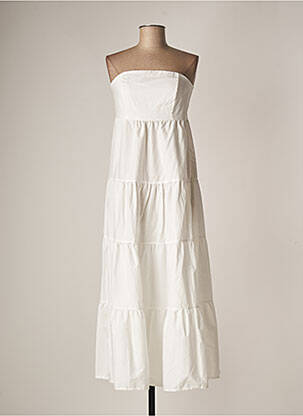 Robe longue blanc TENSIONE IN pour femme