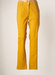 Pantalon droit jaune JULIE GUERLANDE pour femme seconde vue