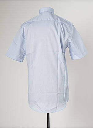 Chemise manches courtes poches poitrine bleu SEIDEN STICKER homme