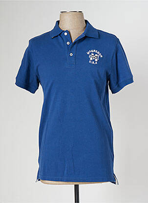 Polo stretch manches courtes bleu MC GREGOR homme