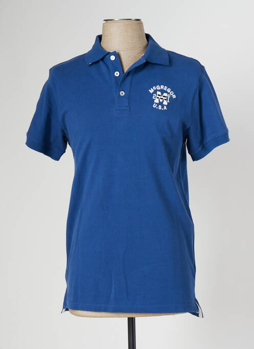 Polo stretch manches courtes bleu MC GREGOR homme