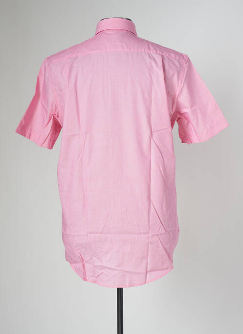 Chemise manches courtes rose SEIDEN STICKER pour homme