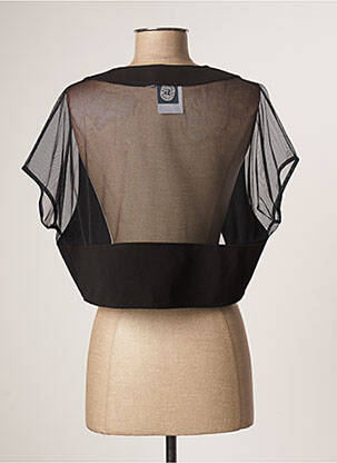 Boléro manches courtes noir PAUL BRIAL femme