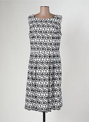 Robe mi-longue sans manche sans manche noir COMMA, femme