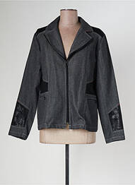 Veste casual col tailleur gris CHRISTIAN MARRY femme