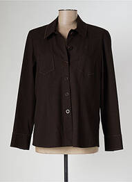 Veste casual epaulette marron FRANK WALDER femme