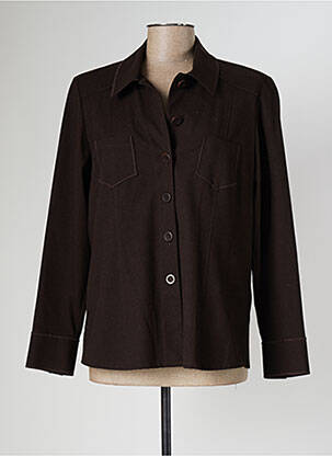 Veste casual epaulette marron FRANK WALDER femme