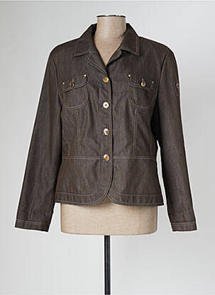 Veste casual col tailleur marron GERRY WEBER femme