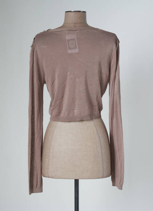 Gilet manches longues marron J & W pour femme