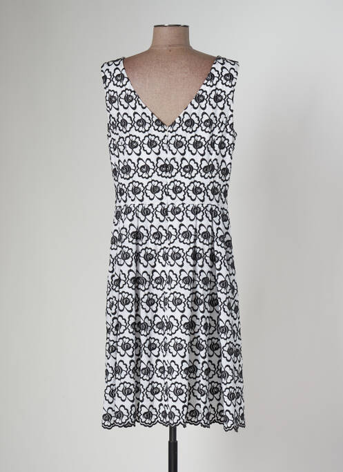 Robe mi-longue noir COMMA, pour femme