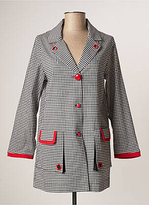 Blazer poches noir POUPEE CHIC femme