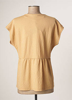 Chemisier fermeture boutonnée sur le devant manches courtes beige COMMA, femme