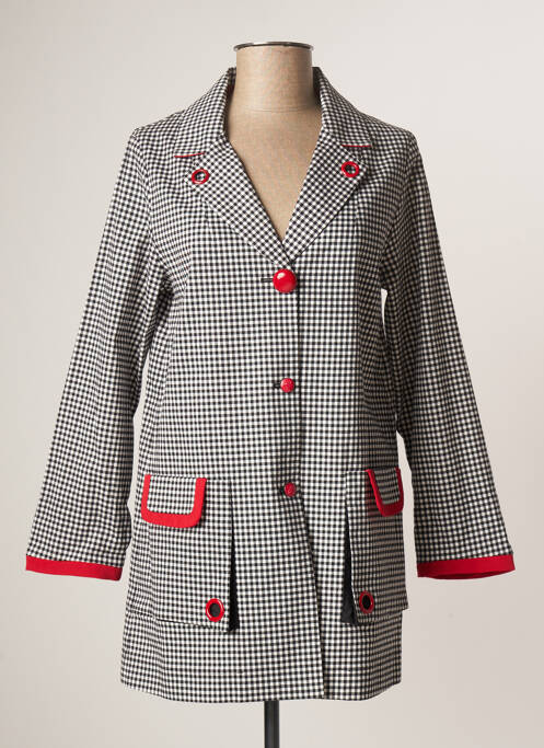 Blazer poches noir POUPEE CHIC femme