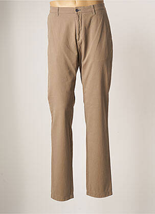 Pantalon chino beige BRUNO SAINT HILAIRE pour homme