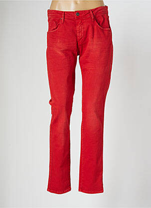 Jeans coupe slim broderie rivets taille normale orange LE PETIT BAIGNEUR femme