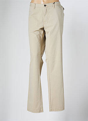 Pantalon chino tissage popeline taille normale beige STONES femme