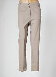 Pantalon slim broderie rivets taille normale beige ANNE KELLY femme