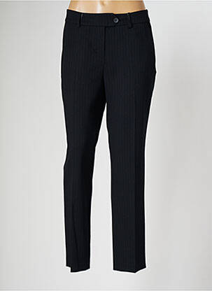 Pantalon chino fermeture zippée sous rabat boutonné taille normale bleu LIMITED EDITION femme