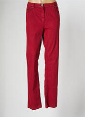 Pantalon droit rouge ANNE KELLY pour femme seconde vue