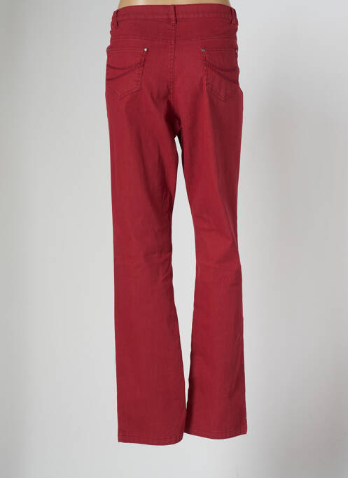 Pantalon droit rouge ANNE KELLY pour femme