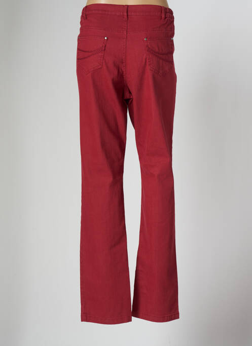 Pantalon droit rouge ANNE KELLY pour femme