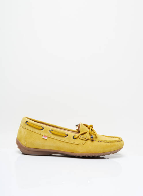 Chaussures bâteau jaune FLUCHOS pour femme