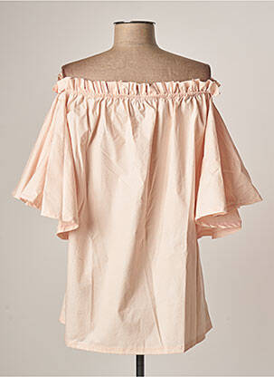 Top stretch manches courtes rose TENDANCE UNIQUE femme