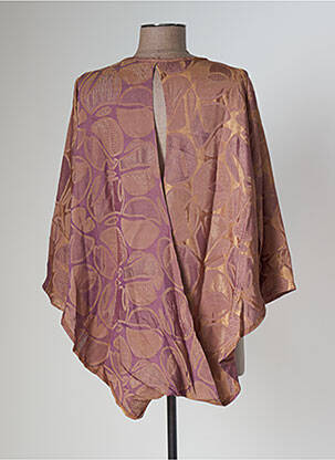 Blouse imprimé fantaisie manches longues marron TENDANCE UNIQUE femme