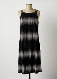 Robe mi-longue sans manche sans manche noir COMMA, femme