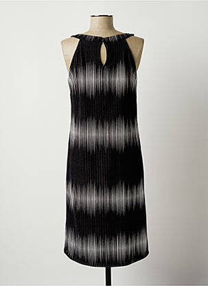 Robe mi-longue sans manche sans manche noir COMMA, femme