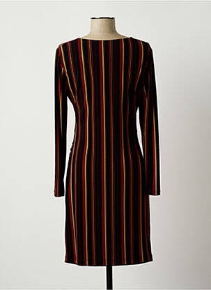Robe mi-longue manches longues manches longues noir JOSEPH RIBKOFF femme
