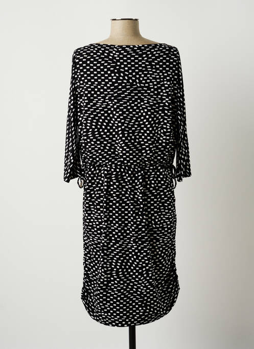 Robe mi-longue noir COMMA, pour femme