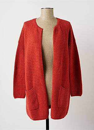 Gilet manches longues stretch orange DES PETITS HAUTS femme
