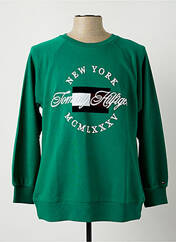 Sweat-shirt vert TOMMY HILFIGER pour homme seconde vue