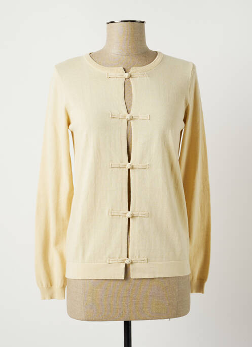 Gilet manches longues beige NICE THINGS pour femme
