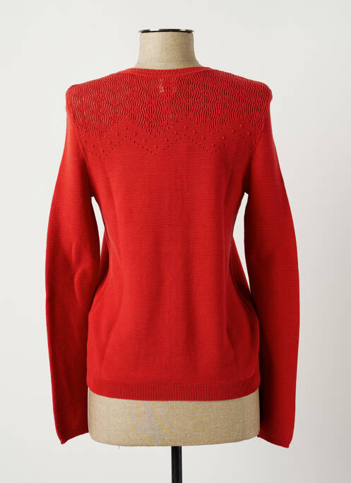 Gilet manches longues orange DES PETITS HAUTS pour femme