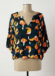 Blouse imprimé fantaisie manches 3/4 vert NICE THINGS femme