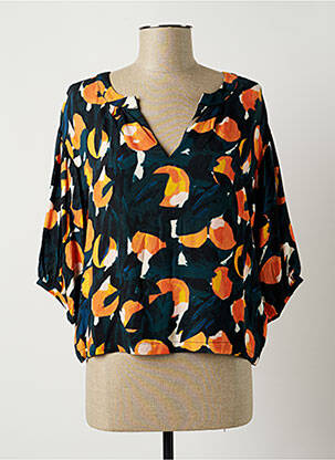 Blouse imprimé fantaisie manches 3/4 vert NICE THINGS femme